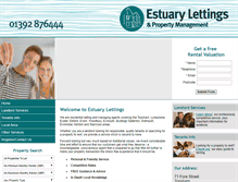 Tablet Screenshot of estuary-lettings.co.uk